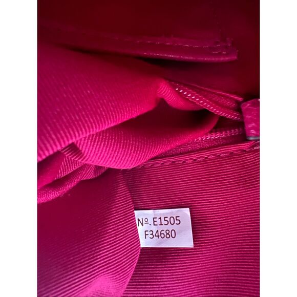 New! Coach Pleat Tote Handbag Fuchsia F34680 Msrp:$395.00 - Picture 8 of 8